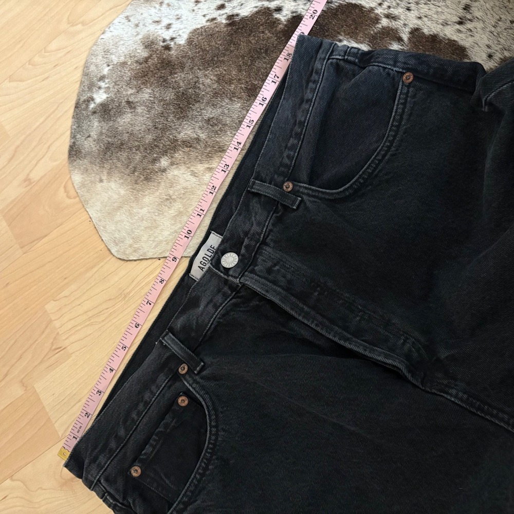 AGOLDE Fran Jeans Baggy Black Wash Size 32 - Picture 7 of 9
